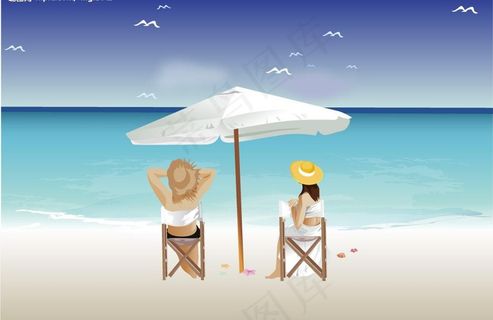 海滩情侣 旅游图片