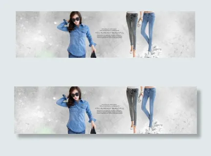 女装海报 高档牛仔海报