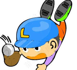 棒球 卡通运动人物图片