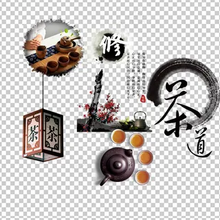 水墨中国风茶业茶道