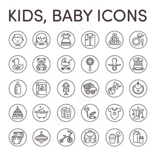 时尚用品 线性图标