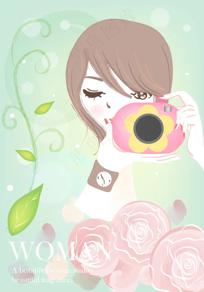 清新简约风格 人物 矢量图 下载ai矢量模版下载