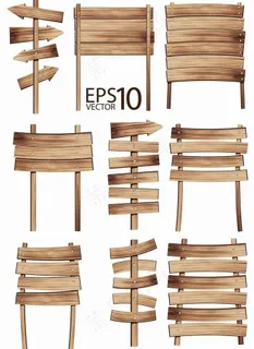 木板指示牌公告牌图片