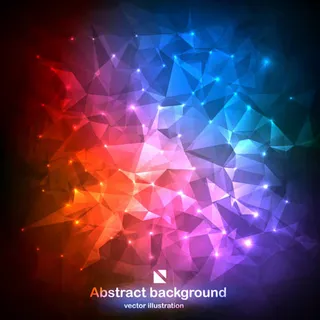 炫彩光晕线条花型背景素材