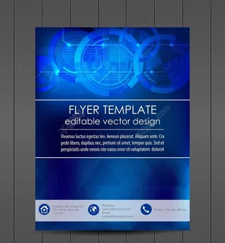 蓝色色调科技画册