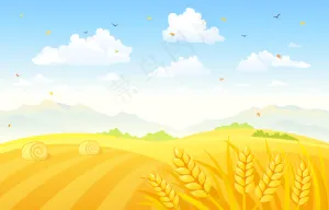 唯美秋季矢量背景图