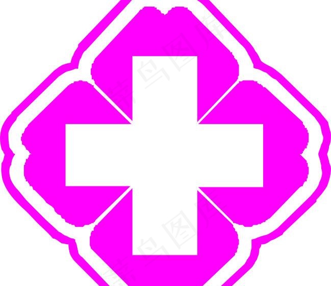 红十字标志设计 医院标志psd模版下载
