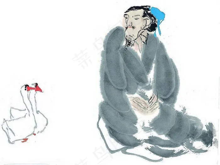 白鹅人物