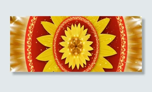 大气黄色花朵视频