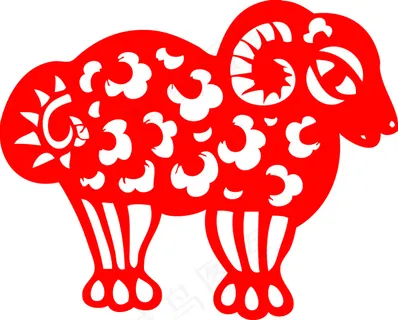 羊年卡通画绵羊