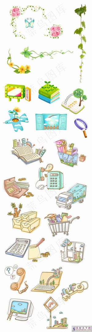 卡通设计素材PSD源文件
