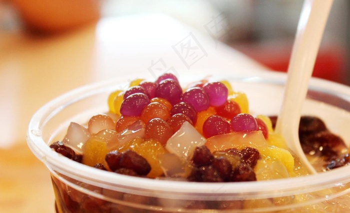 冰粥冷饮特写图片