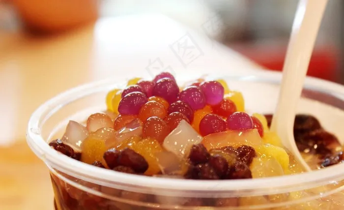 冰粥冷饮特写图片