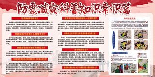 地震安全知识宣传展板设计
