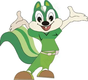 矢量卡通小狐狸