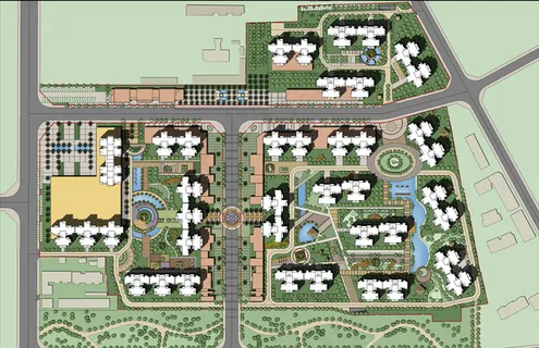 住宅建筑规划平面图图片 住宅建筑规划平面图图片