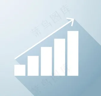 简洁业务增长图设计矢量素材下载