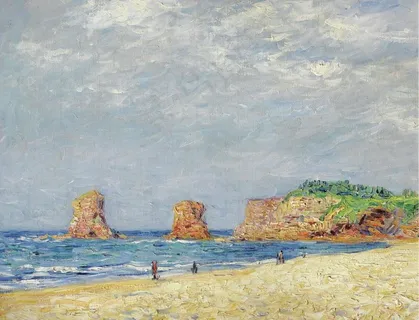 海边油画图片 海边油画图片