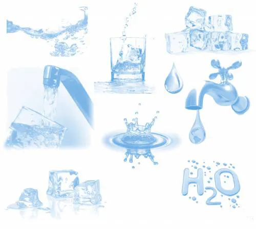 高清晰水与冰PS笔刷