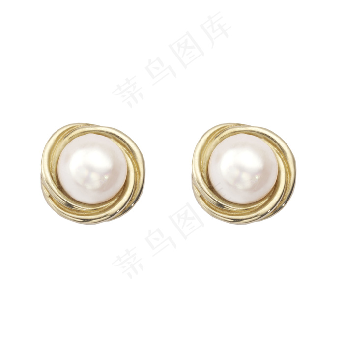 珍珠耳环图片