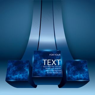 立体延伸形态背景矢量素材