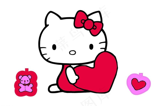 卡通猫图片ai矢量模版下载