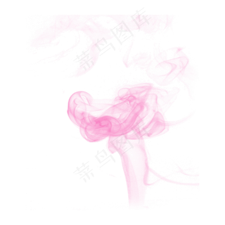 粉色烟雾