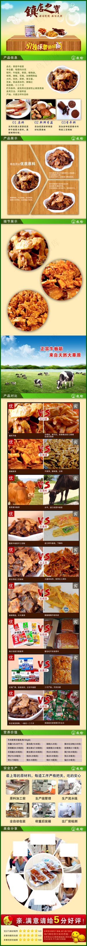 淘宝牛板筋详情页