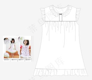 童装款式原创矢量手稿