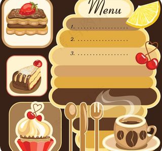 蛋糕菜单封面图片