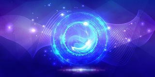 大气蓝色商务科技设计海报背景