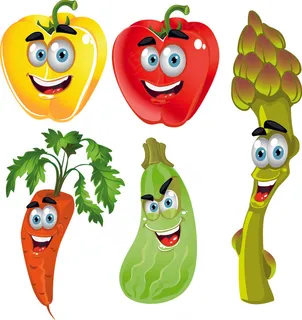 蔬菜卡通图像02矢量素材