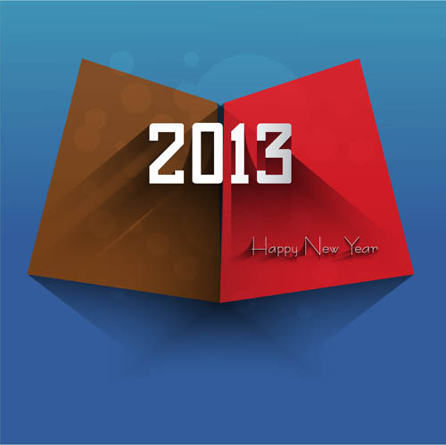 2013字体贺卡背景矢量图