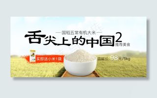 国稻有机大米海报1080x485