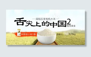国稻有机大米海报1080x485