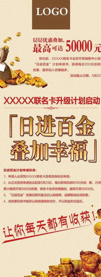 地产易拉宝广告图片(2362X5906(DPI:75))psd模版下载
