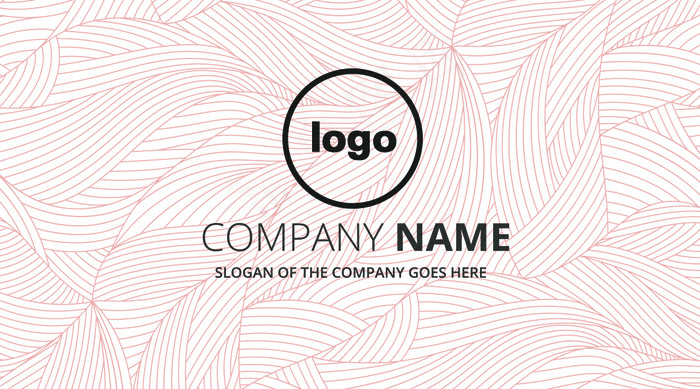 时尚简洁纹理商务名片设计