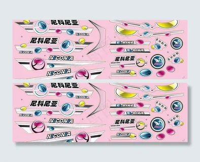 伯爵款式电动车贴花图片