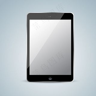 黑色平板电脑设计矢量图图片