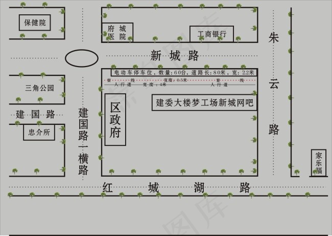 平面地图图片cdr矢量模版下载