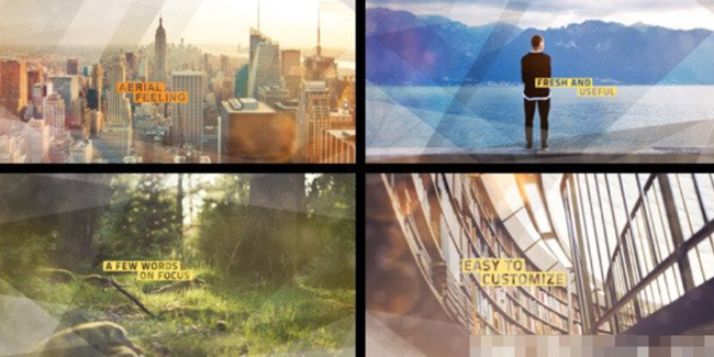 唯美城市生活展示动画AE模板