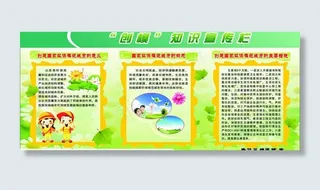 创建模范城市知识宣传栏图片