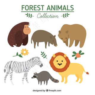 卡通狮子矢量设计