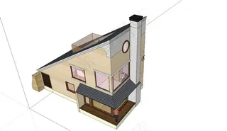 多边形别墅单体模型
