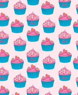 可爱冰淇淋印花背景图片