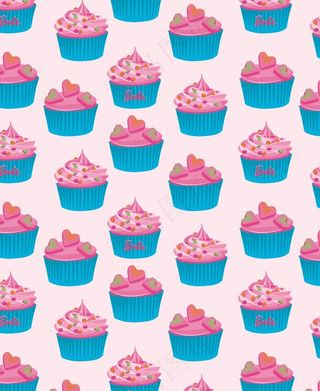 可爱冰淇淋印花背景图片