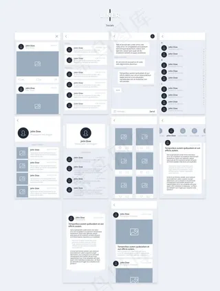 手机应用界面模板素材