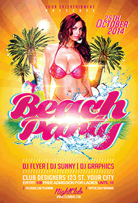 Beach Party Flyer