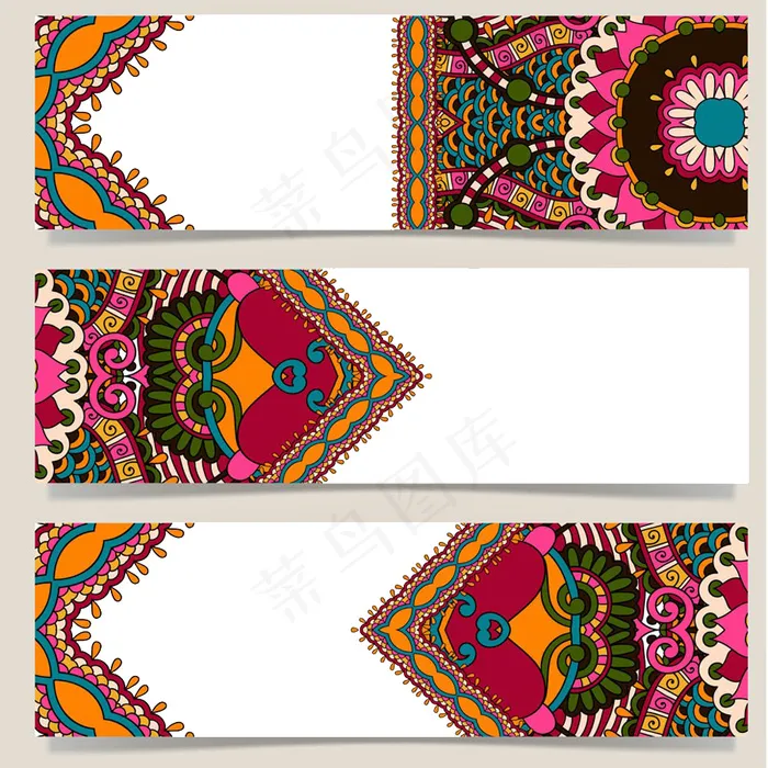 精美民族花纹设计素材05psd模版下载