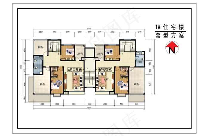 户型图图片psd模版下载